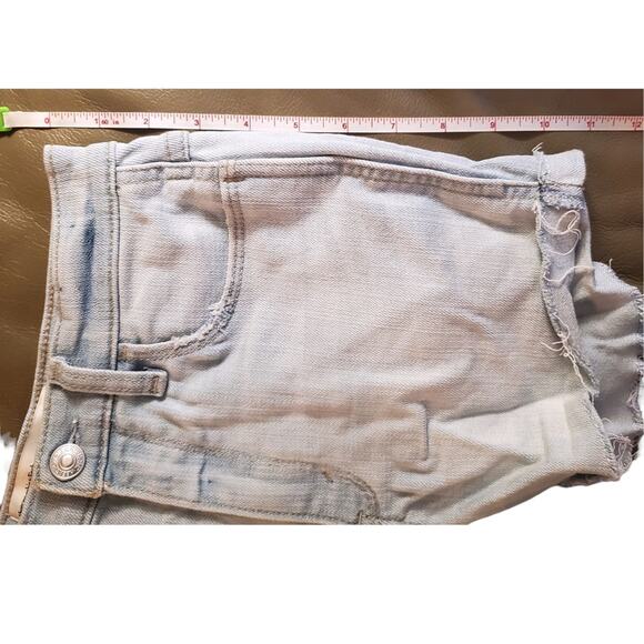 Abercrombie & Fitch High Rise Denim Shorts Light Wash Women's Size 2 Cut Offs - Picture 13 of 15